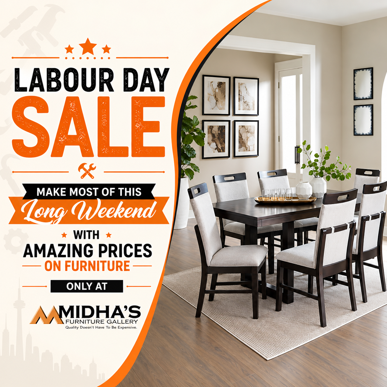 Labour Day Sale At Midha's Furniture Gallery