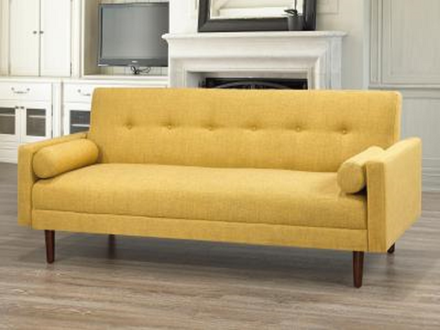 IFDC IF8064 Sofa Bed in Golden Yellow Colour