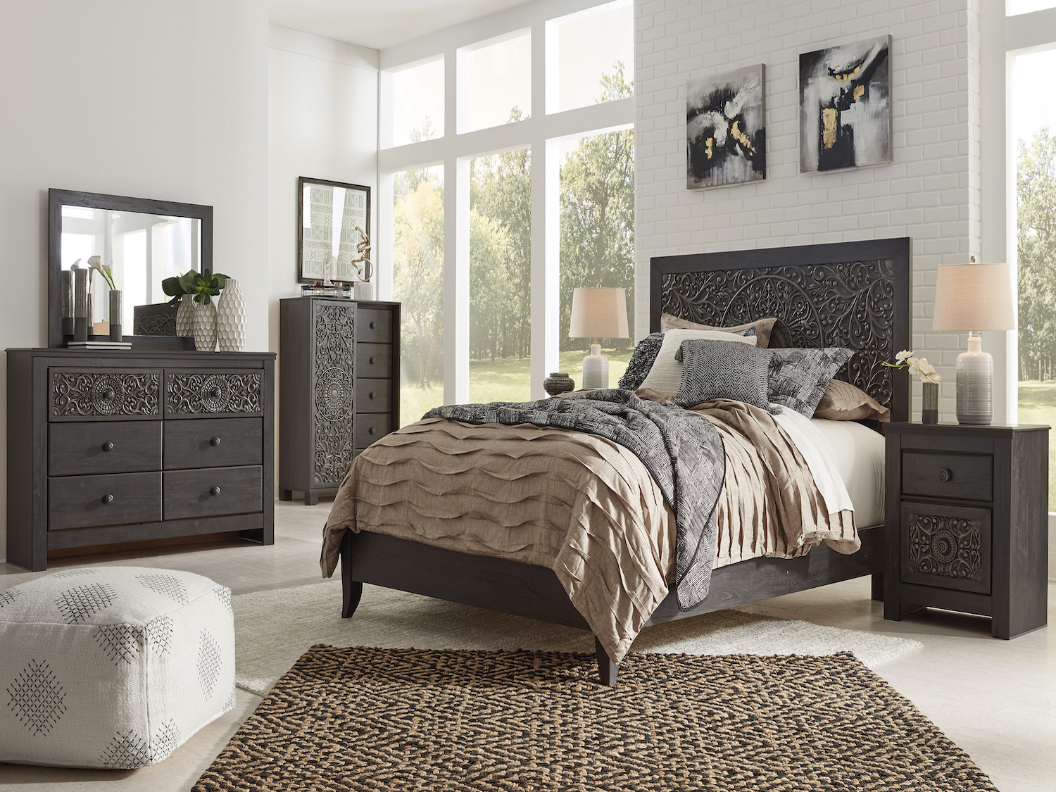 Ashley Traditional King Bed Set Paxberry 6 PC Queen Bed Set up to 40 off