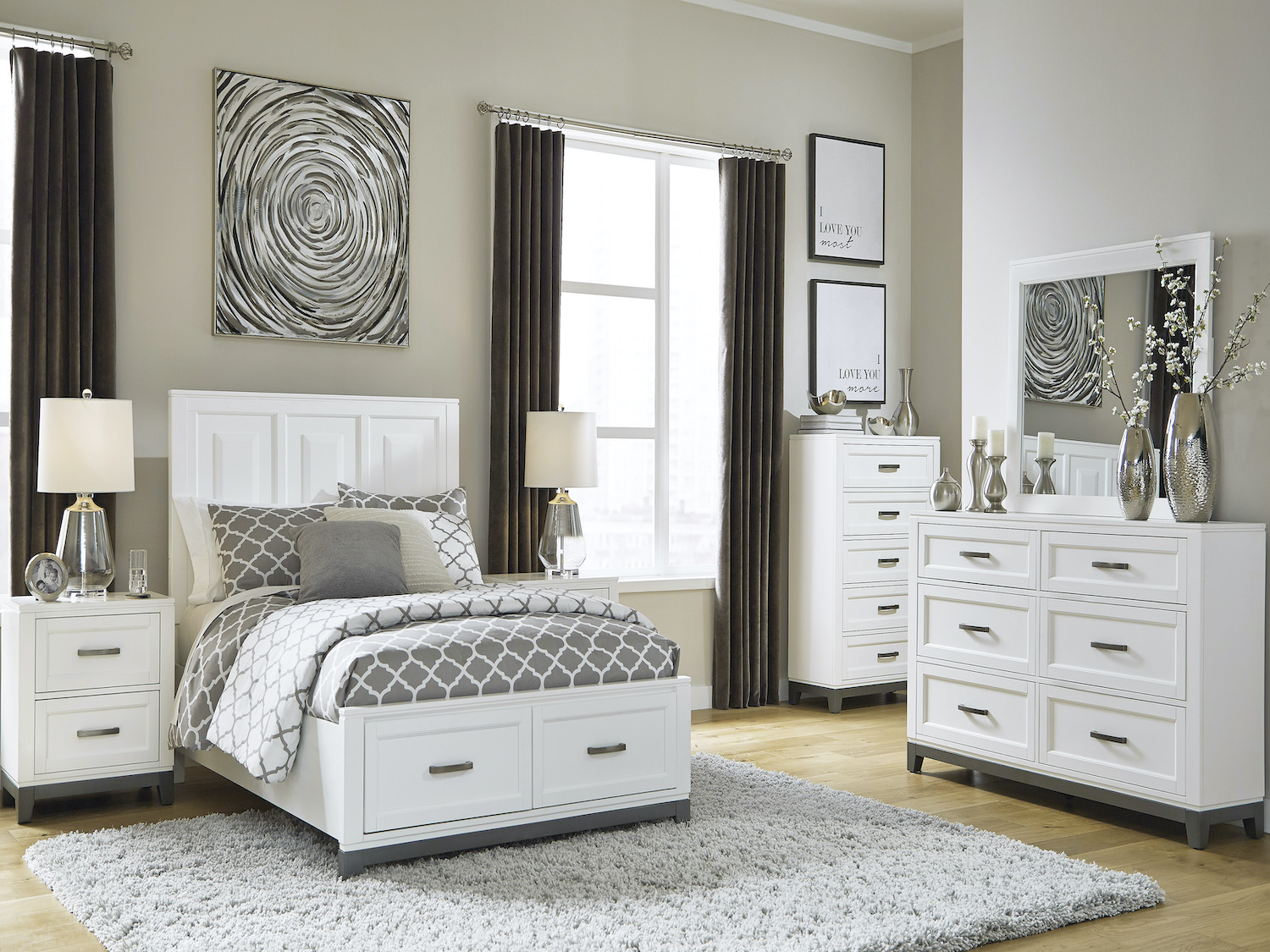 Brynburg 6 PC Double Bedroom Set