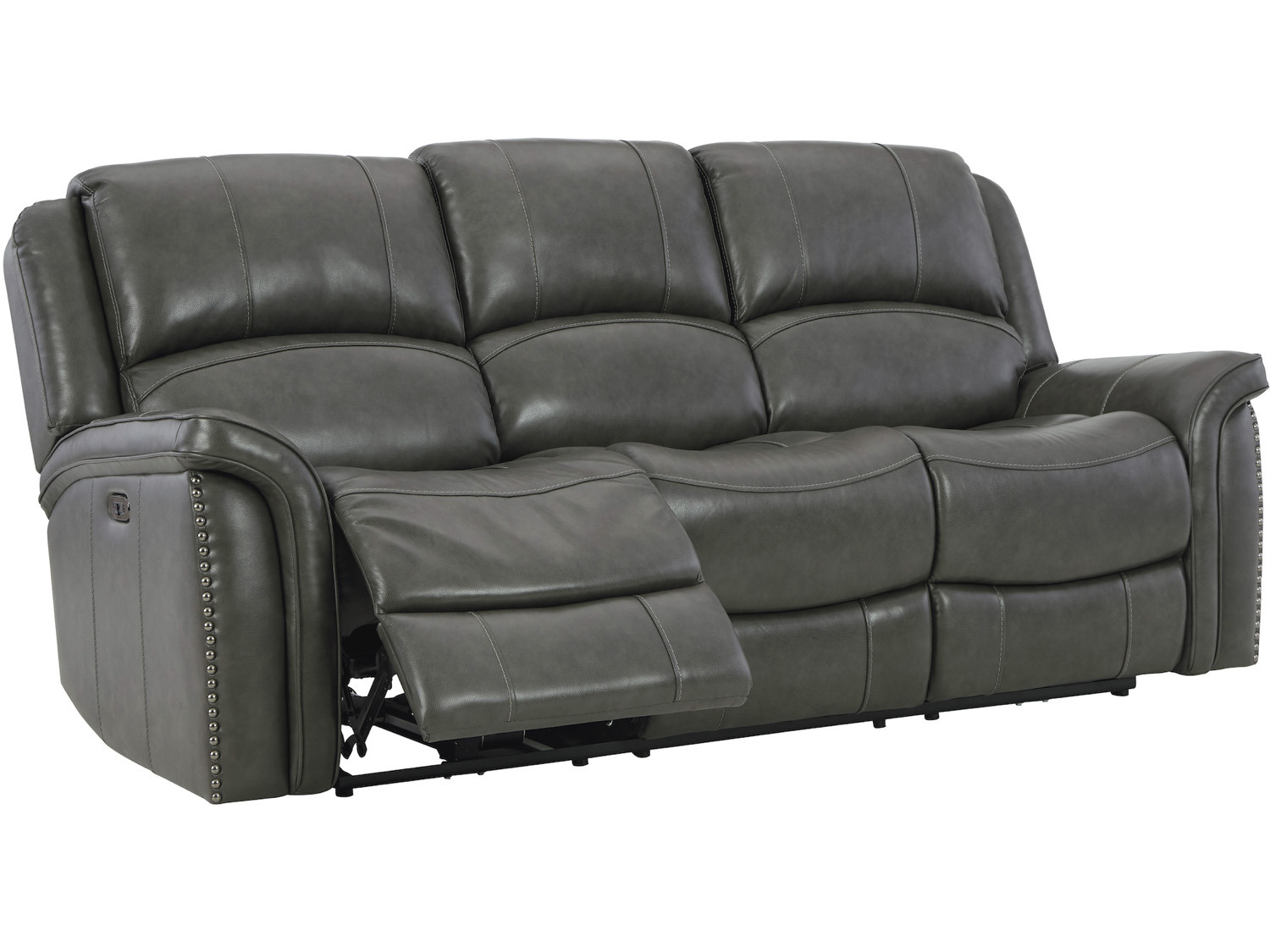 Gaspar Genuine Leather Power Reclining Sofa Only