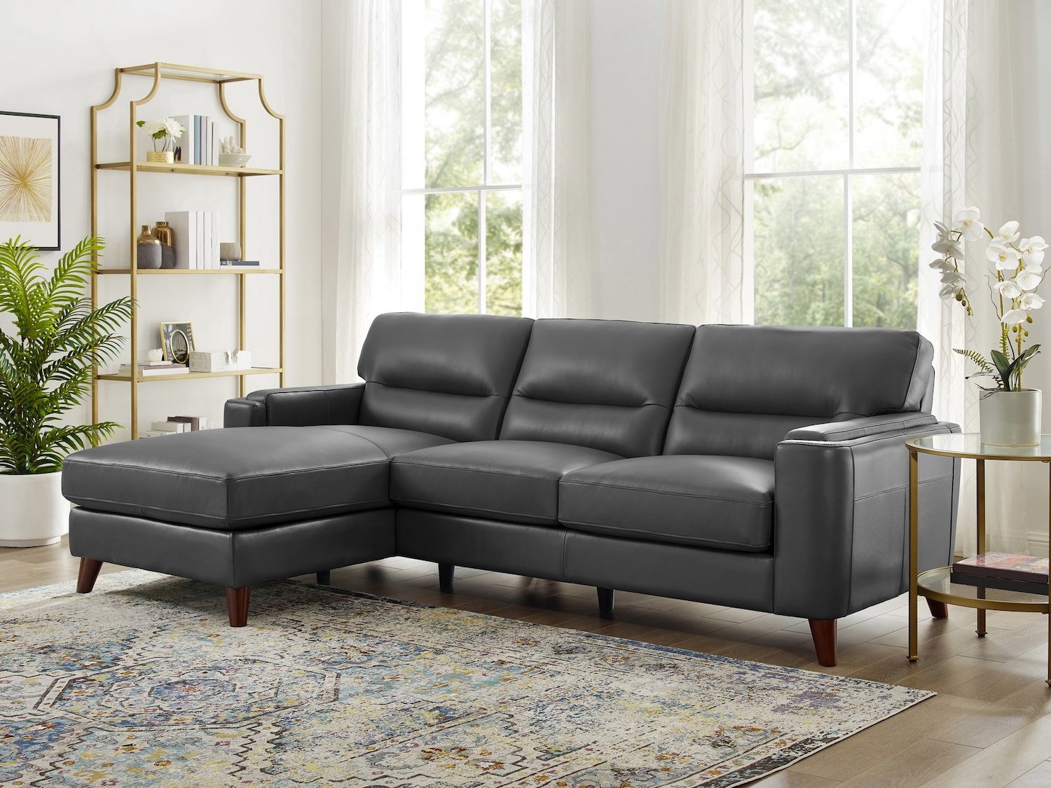 leather sectional sofa miami