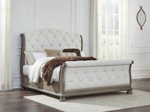 Ardenfield Upholstered Queen Size 6 PC Sleigh Bedset, b944, Bedroom Sets, Ardenfield Upholstered Queen Size 6 PC Sleigh Bedset from Ashley