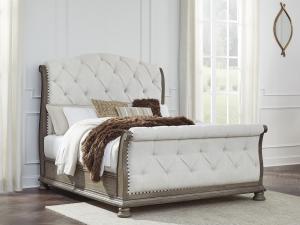 Ardenfield Upholstered Queen Size 6 PC Sleigh Bedset, b944, Bedroom Sets, Ardenfield Upholstered Queen Size 6 PC Sleigh Bedset from Ashley