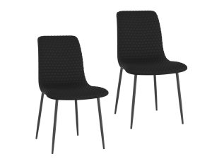 6 Brixx Dining Chairs in Black Faux Leather (Open Box), 202-083blk, Clearance, 6 Brixx Dining Chairs in Black Faux Leather (Open Box) from MI-WW