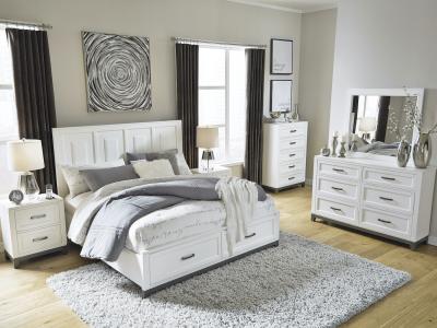 Ashley Brynburg 6 PC Queen Bed Set in White Finish by Midha's Furniture Serving Brampton, Mississauga, Etobicoke, Toronto, Scraborough, Caledon, Cambridge, Oakville, Markham, Ajax, Pickering, Oshawa, Richmondhill, Kitchener, Hamilton and GTA area