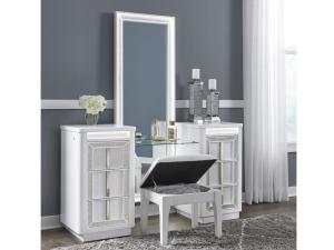 Chalanna 2 PC Vanity with Mirror by Ashley, b822b7, Vanity, Chalanna 2 PC Vanity with Mirror by Ashley from Ashley