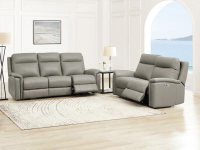 Cozy Power Recliner Genuine Leather Sofa Only by Midha's Furniture Serving Brampton, Mississauga, Etobicoke, Toronto, Scraborough, Caledon, Cambridge, Oakville, Markham, Ajax, Pickering, Oshawa, Richmondhill, Kitchener, Hamilton and GTA area