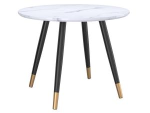 Emery/Xander 5pc Dining Set in White with White Chair,  207-294, Dining Room Sets, Emery/Xander 5pc Dining Set in White with White Chair from MI-WW