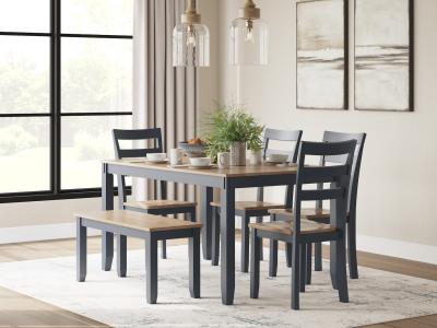 Gesthaven Dining Room Table Set (6/CN) by Midha's Furniture Serving Brampton, Mississauga, Etobicoke, Toronto, Scraborough, Caledon, Cambridge, Oakville, Markham, Ajax, Pickering, Oshawa, Richmondhill, Kitchener, Hamilton and GTA area