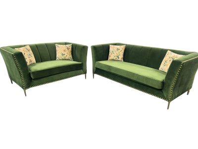 Grace 2 PC Sofa Set – Customizable Canadian-Made Elegance by Midha's Furniture Serving Brampton, Mississauga, Etobicoke, Toronto, Scraborough, Caledon, Cambridge, Oakville, Markham, Ajax, Pickering, Oshawa, Richmondhill, Kitchener, Hamilton and GTA area