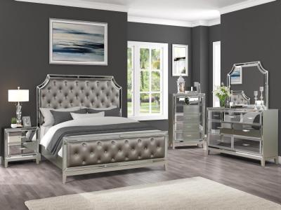 Harmony 6 PC Queen Bed Set by Midha's Furniture Serving Brampton, Mississauga, Etobicoke, Toronto, Scraborough, Caledon, Cambridge, Oakville, Markham, Ajax, Pickering, Oshawa, Richmondhill, Kitchener, Hamilton and GTA area