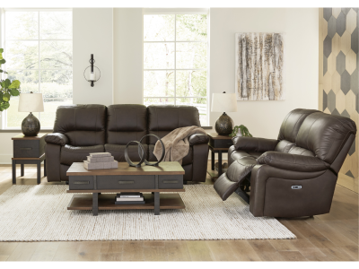 Leesworth Reclining Power Sofa Set by Ashley by Midha's Furniture Serving Brampton, Mississauga, Etobicoke, Toronto, Scraborough, Caledon, Cambridge, Oakville, Markham, Ajax, Pickering, Oshawa, Richmondhill, Kitchener, Hamilton and GTA area
