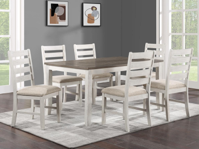 Milan 7 PC Dining Table Set by Midha's Furniture Serving Brampton, Mississauga, Etobicoke, Toronto, Scraborough, Caledon, Cambridge, Oakville, Markham, Ajax, Pickering, Oshawa, Richmondhill, Kitchener, Hamilton and GTA area
