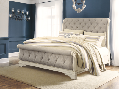 Realyn Queen Sleigh Bed Only By Ashley by Midha's Furniture Serving Brampton, Mississauga, Etobicoke, Toronto, Scraborough, Caledon, Cambridge, Oakville, Markham, Ajax, Pickering, Oshawa, Richmondhill, Kitchener, Hamilton and GTA area