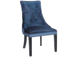 6 Rimzy Dining Chairs: Blue Velvet, GY-8302 Blue, Clearance, 6 Rimzy Dining Chairs: Blue Velvet from MI-XC