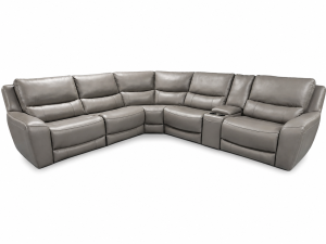 Experience ultimate relaxation with the Serenity Leather Reclining Sectional. Crafted from Genuine leather in a sophisticated dark grey, this 6-piece sectional features power recliners and exceptional comfort. Shop now at Midha's Furniture Gallery
Indulge in the Serenity GenuineLeather Reclining Sectional. This luxurious 6-piece sectional in dark grey offers power reclining, superior comfort, and timeless style.1 Browse our collection at Midha Furniture Gallery