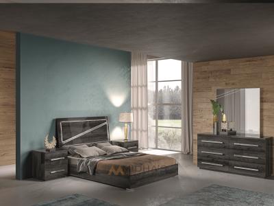 Torino 6 PC Queen Bedroom Set- Made in Italy by Midha's Furniture Serving Brampton, Mississauga, Etobicoke, Toronto, Scraborough, Caledon, Cambridge, Oakville, Markham, Ajax, Pickering, Oshawa, Richmondhill, Kitchener, Hamilton and GTA area