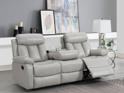 Wellington Reclining Sofa in Beige by Midha's Furniture Serving Brampton, Mississauga, Etobicoke, Toronto, Scraborough, Caledon, Cambridge, Oakville, Markham, Ajax, Pickering, Oshawa, Richmondhill, Kitchener, Hamilton and GTA area