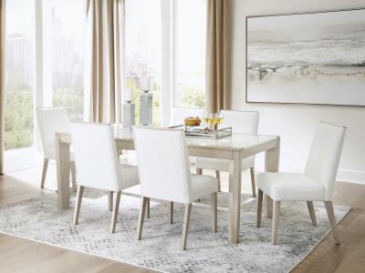 Wendora Dining Table and 6 Chairs by Midha's Furniture Serving Brampton, Mississauga, Etobicoke, Toronto, Scraborough, Caledon, Cambridge, Oakville, Markham, Ajax, Pickering, Oshawa, Richmondhill, Kitchener, Hamilton and GTA area