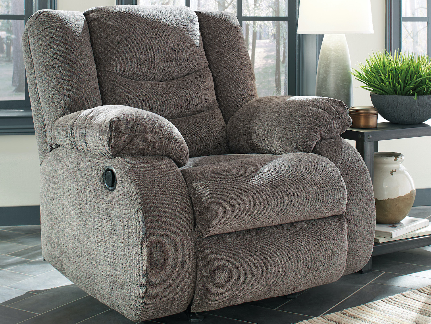 Ashley Tulen Rocker Recliner with Plump Pillow Top